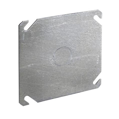 electrical box cover ko centered 4 in raco|Raco Electrical Box Cover, Square Box Type, 2 .